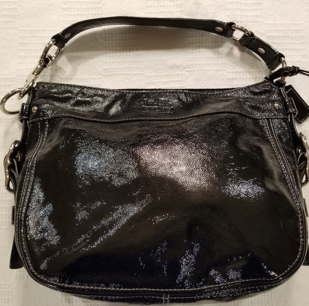 Coach Black Patent Leather Purse